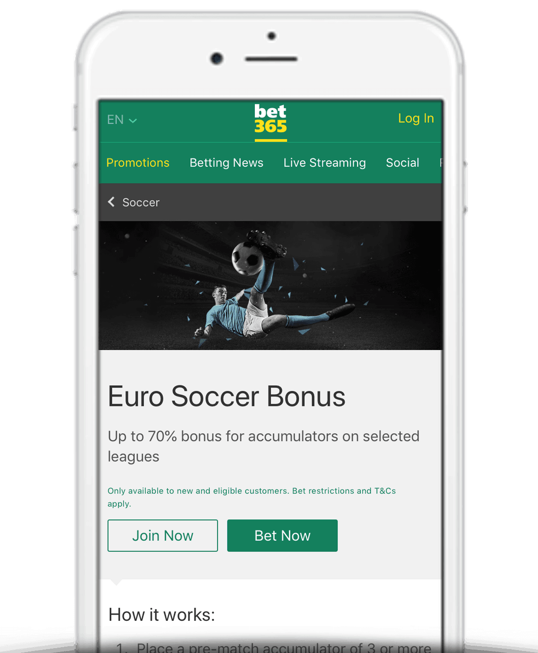 What Is The bet365 Euro Soccer Bonus