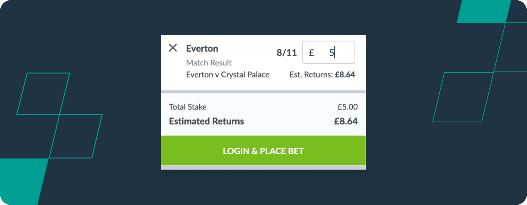 coral place a bet screenshot