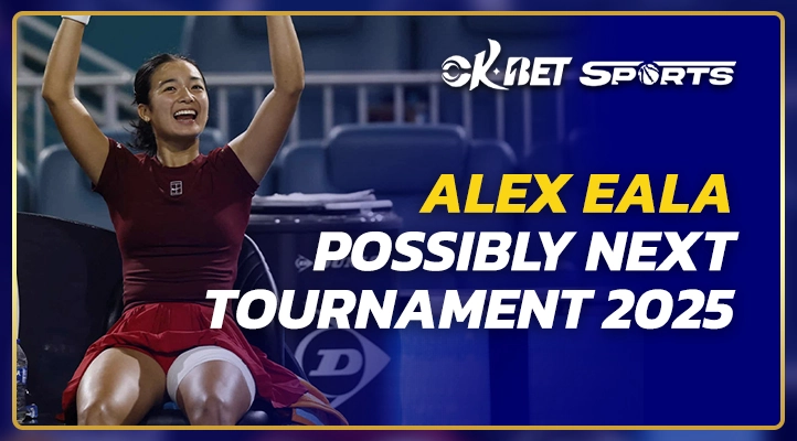 woman holding his trophy and alex eala next tournament